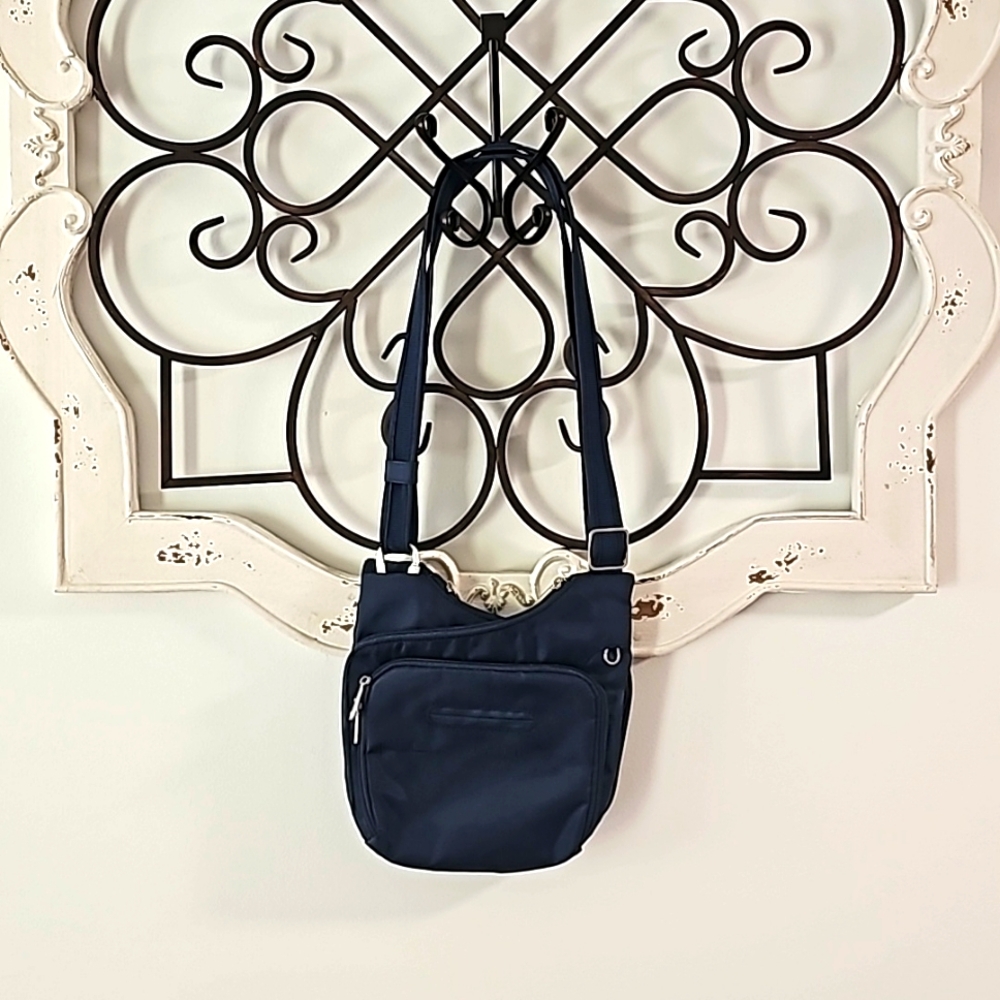 Blue Travelon purse
